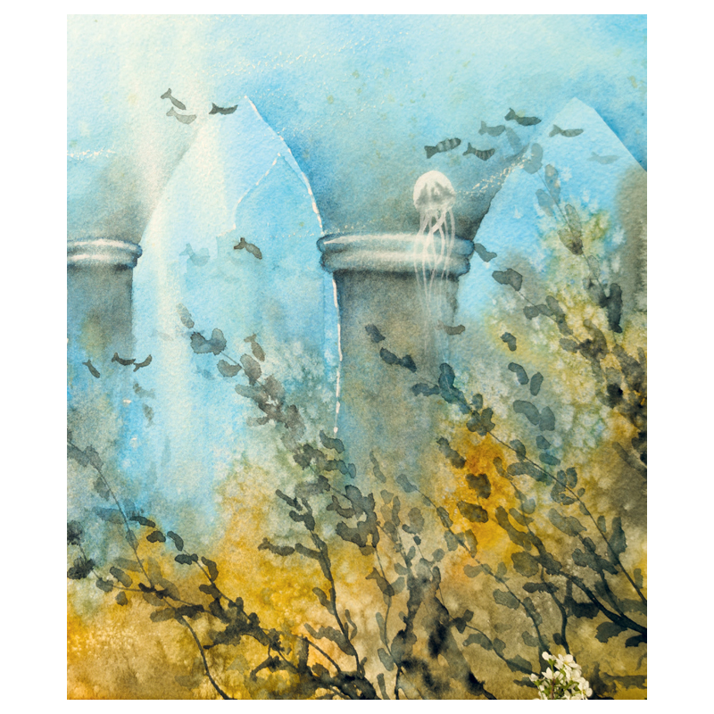 Paysages fantastiques à l'aquarelle Beaux-arts