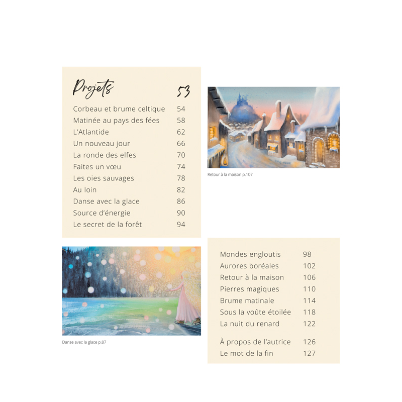 Paysages fantastiques à l'aquarelle Beaux-arts