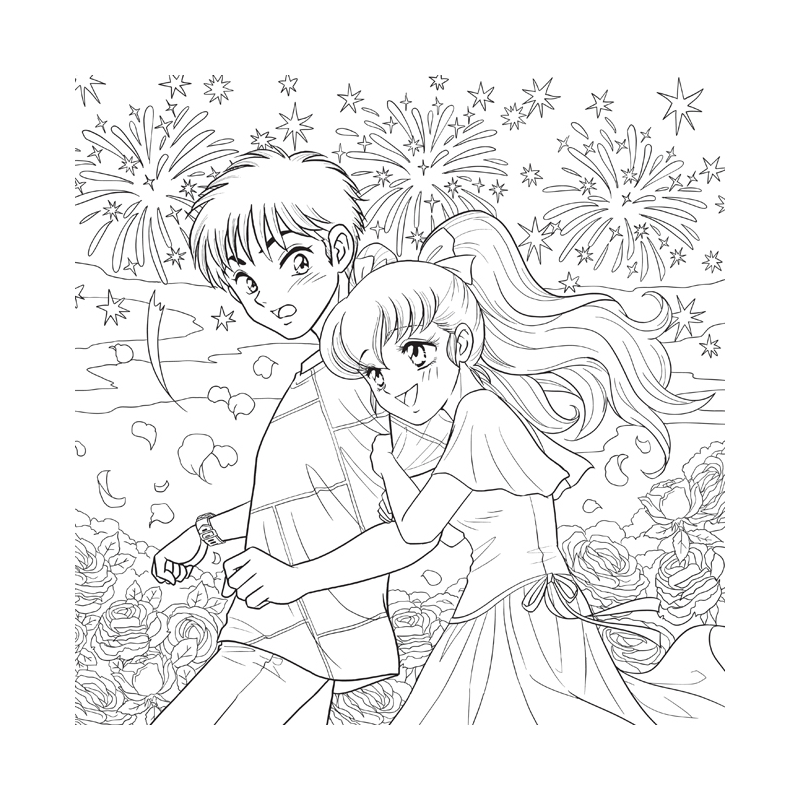 Le coloriage Mangamania - 100 personnages à colorier Beaux-arts
