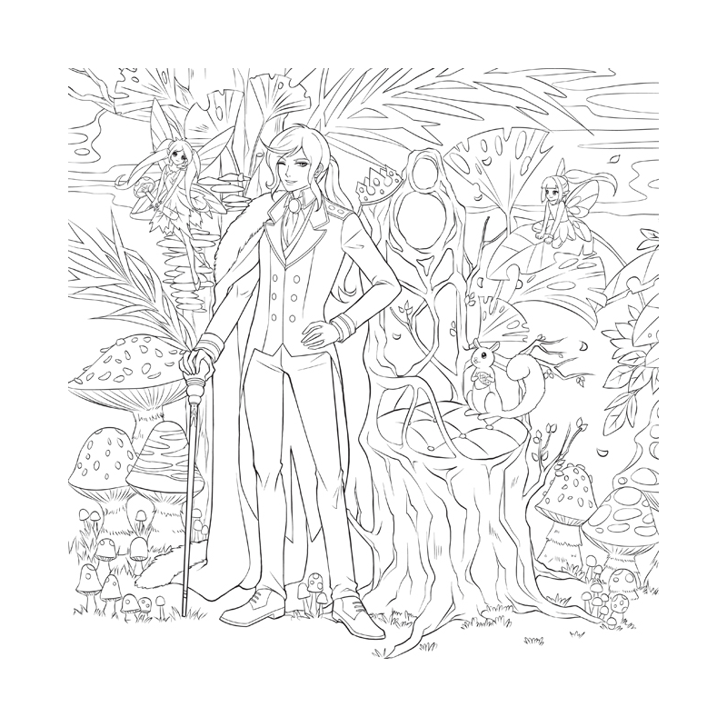 Le coloriage Mangamania - 100 personnages à colorier Beaux-arts