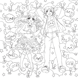 Le coloriage Mangamania - 100 personnages à colorier Beaux-arts Le coloriage Mangamania - 100 personnages à colorier Beaux-arts