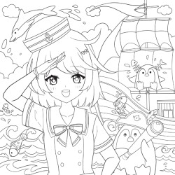 Le coloriage Mangamania - 100 personnages à colorier Beaux-arts Le coloriage Mangamania - 100 personnages à colorier Beaux-arts