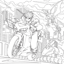 Le coloriage Mangamania - 100 personnages à colorier Beaux-arts Le coloriage Mangamania - 100 personnages à colorier Beaux-arts