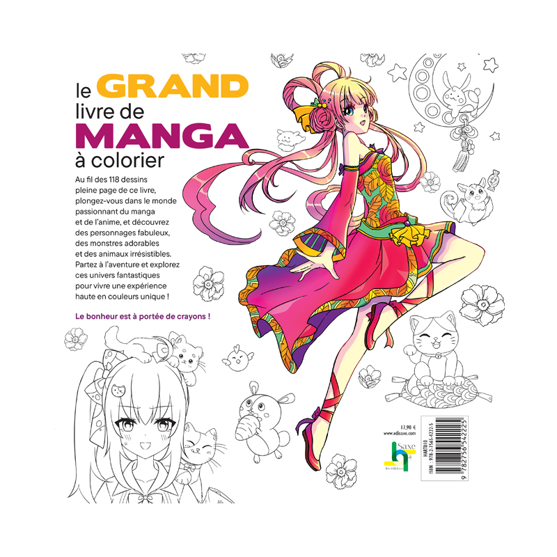 Le coloriage Mangamania - 100 personnages à colorier Beaux-arts