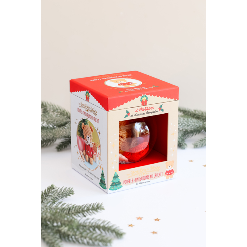 Boule de Noël amigurumi 3 : L'ourson Kit COFFRETS