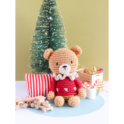 Boule de Noël amigurumi 3 : L'ourson Kit COFFRETS Boule de Noël amigurumi 3 : L'ourson Kit COFFRETS