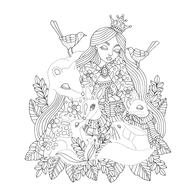 Contes de fées et Légendes à colorier Beaux-arts