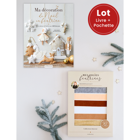 Lot livre et pochette Ma décoration de Noël