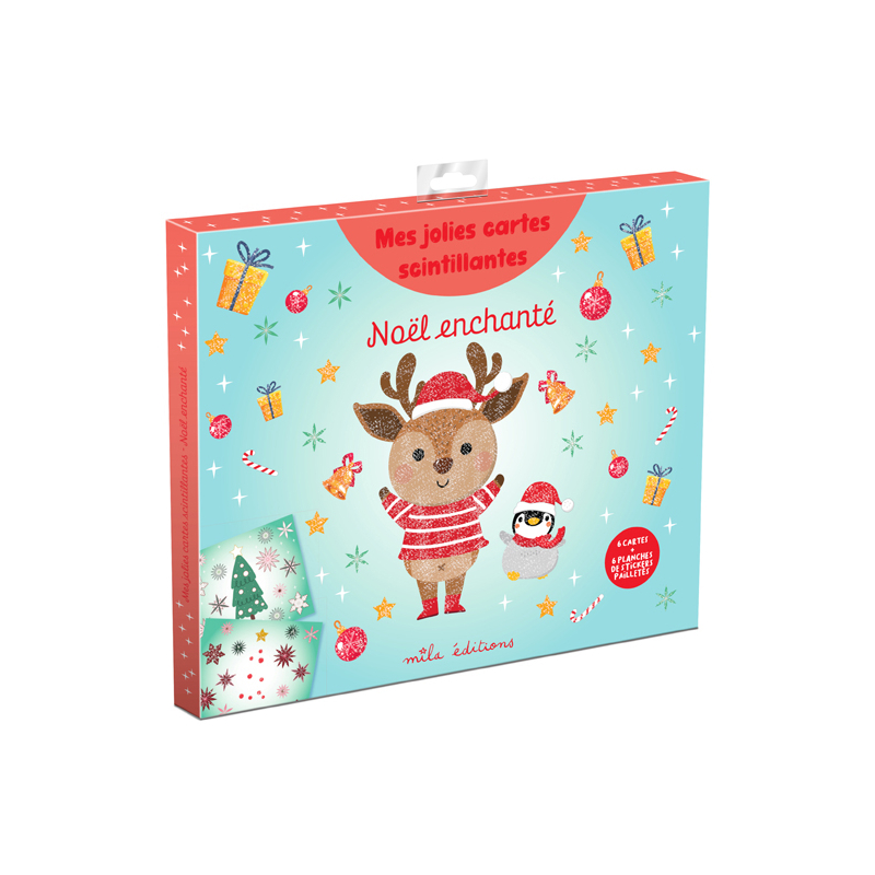 Mes jolies cartes scintillantes - Noël enchanté Kit Jeunesse