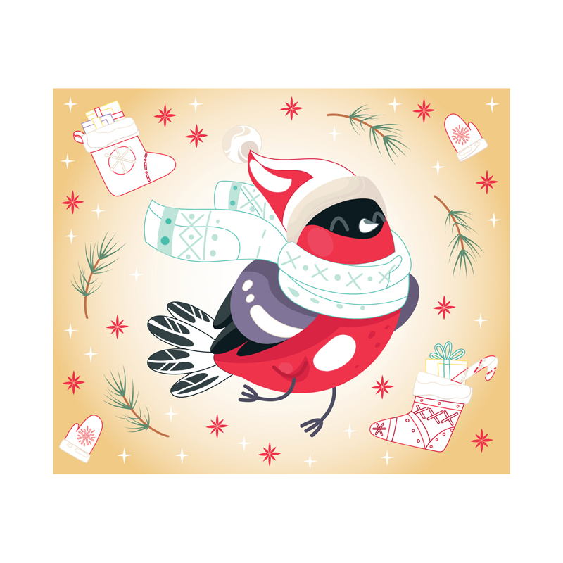 Mes jolies cartes scintillantes - Noël enchanté Kit Jeunesse