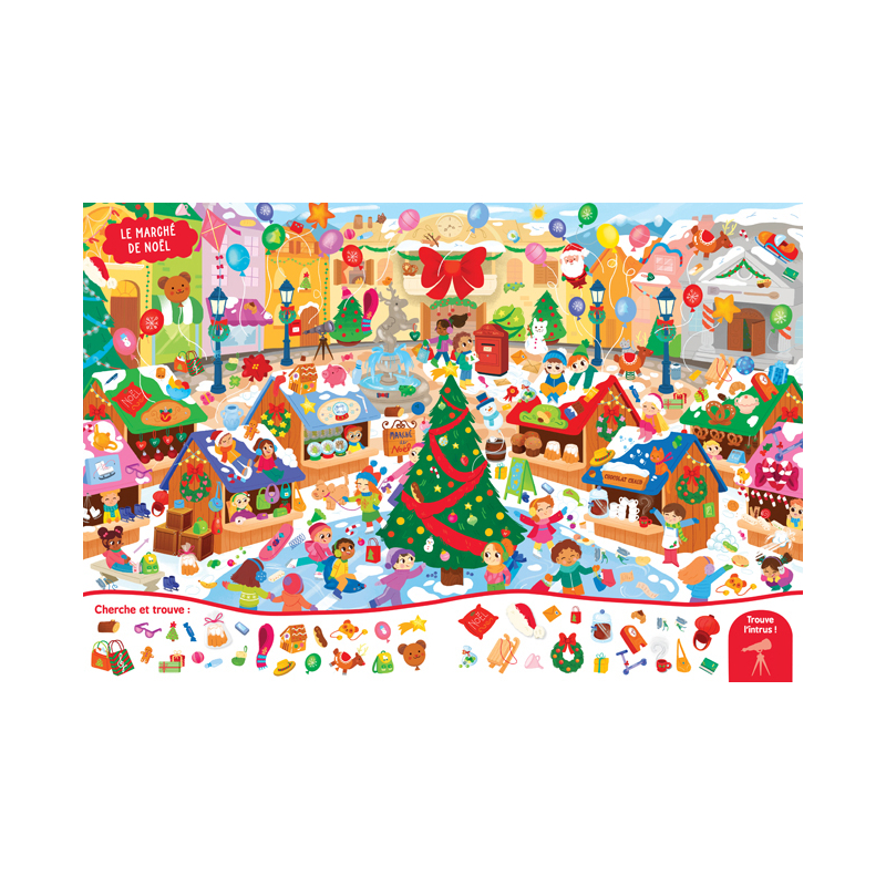 Mon grand cherche et trouve la magie de Noël Livre Jeunesse