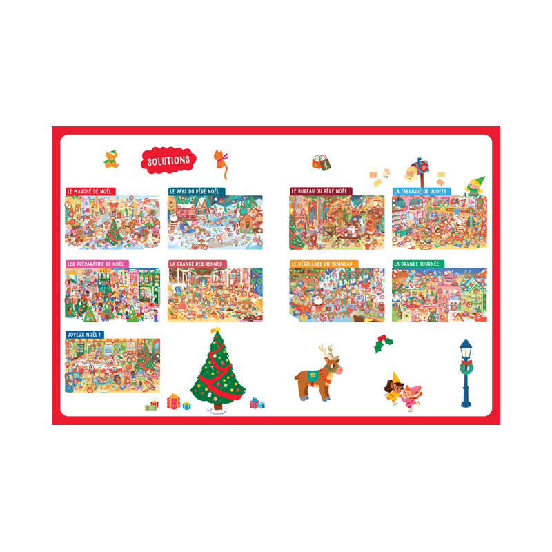 Mon grand cherche et trouve la magie de Noël Livre Jeunesse
