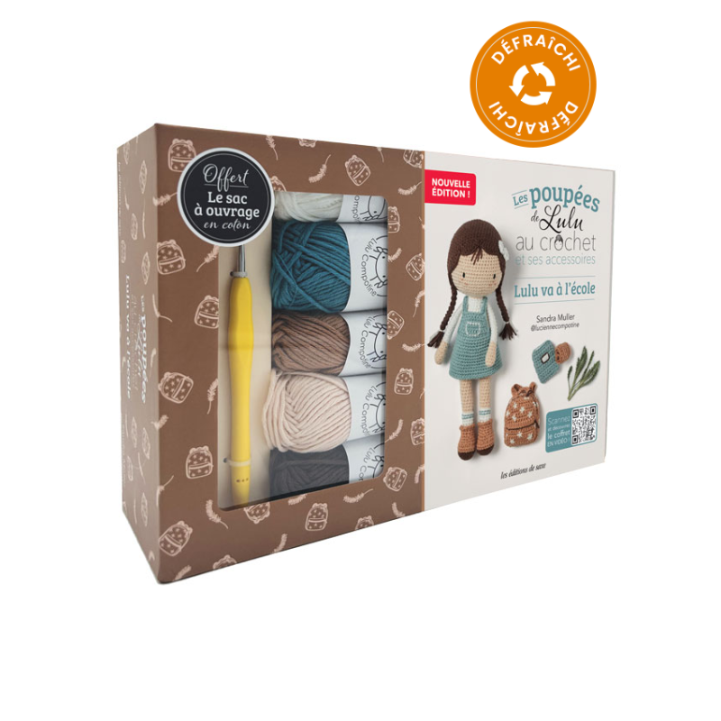 Coffret Poupée de Lulu va à l'école - Occasion Kit Crochet