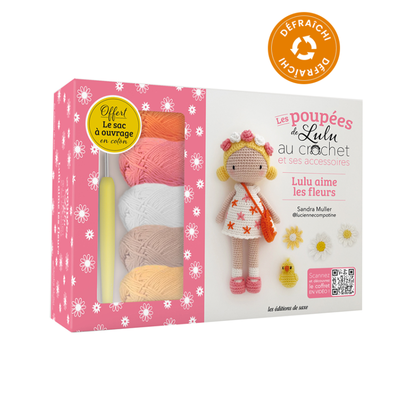 Coffret Poupée de Lulu aime les fleurs - Occasion Kit Crochet