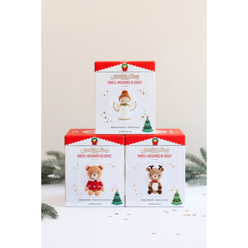 Lot boules de noël amigurumi Lot COFFRETS