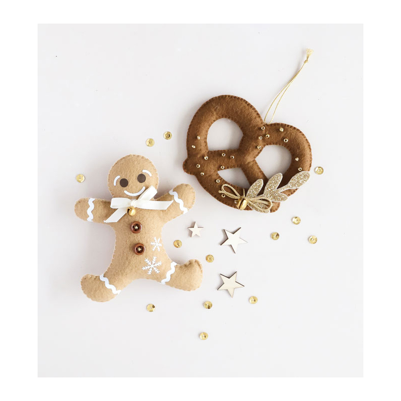 Feutrine Noël : Duo Noël alsacien Kit COFFRETS