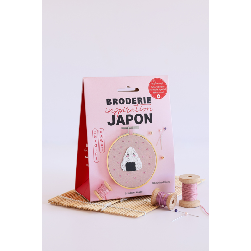 Pochette broderie : Onigiri Kawaï Kit COFFRETS