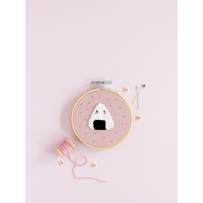 Pochette broderie : Onigiri Kawaï Kit COFFRETS