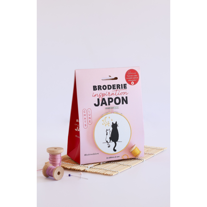 Lot Broderie Japon Kawaï – Onigiri & Chats de Lune Lot COFFRETS