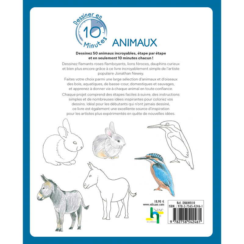 Dessiner en 10 minutes : animaux Beaux-arts