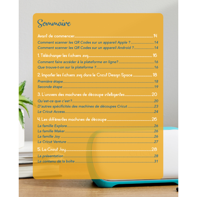 Bien débuter avec ma Cricut Joy Livre DIY