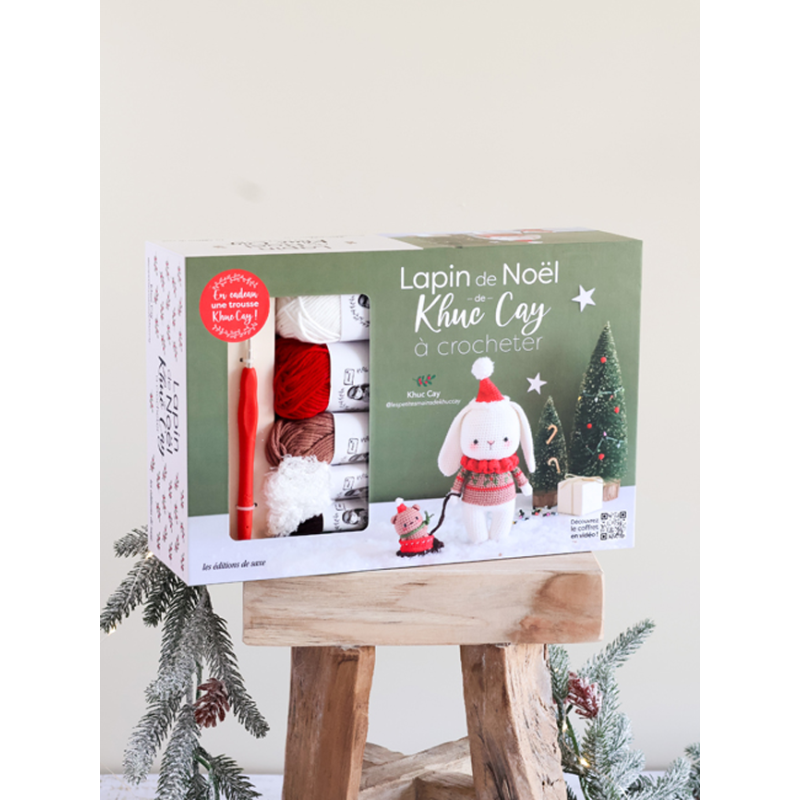 Coffret Crochet - Lapin de Noël de Khuc Cay Kit Crochet