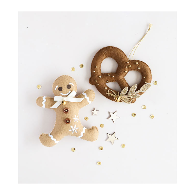 Lot Feutrine Noël – 8 décorations DIY magiques signées Léa Louvet Lot COFFRETS