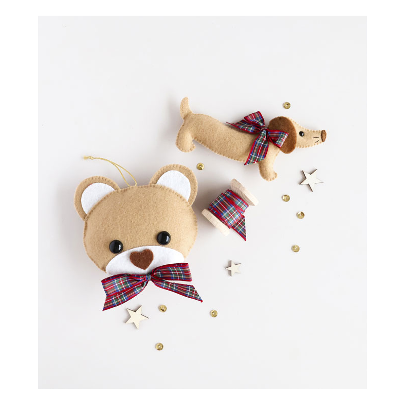 Lot Feutrine Noël – 8 décorations DIY magiques signées Léa Louvet Lot COFFRETS