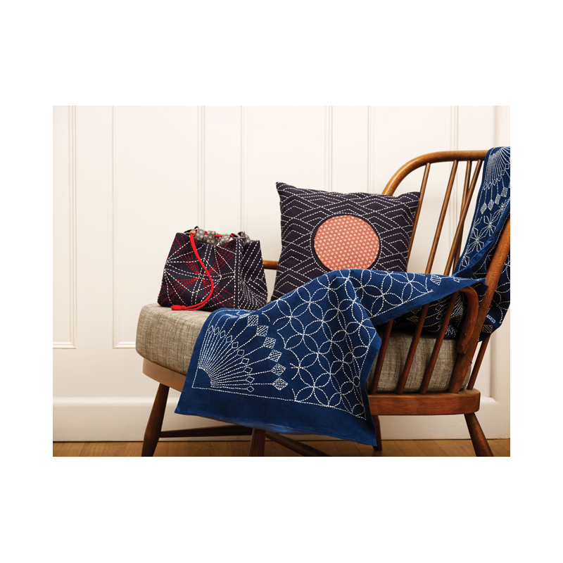 Accessoires & déco en sashiko Nouvelle édition Livre Broderie