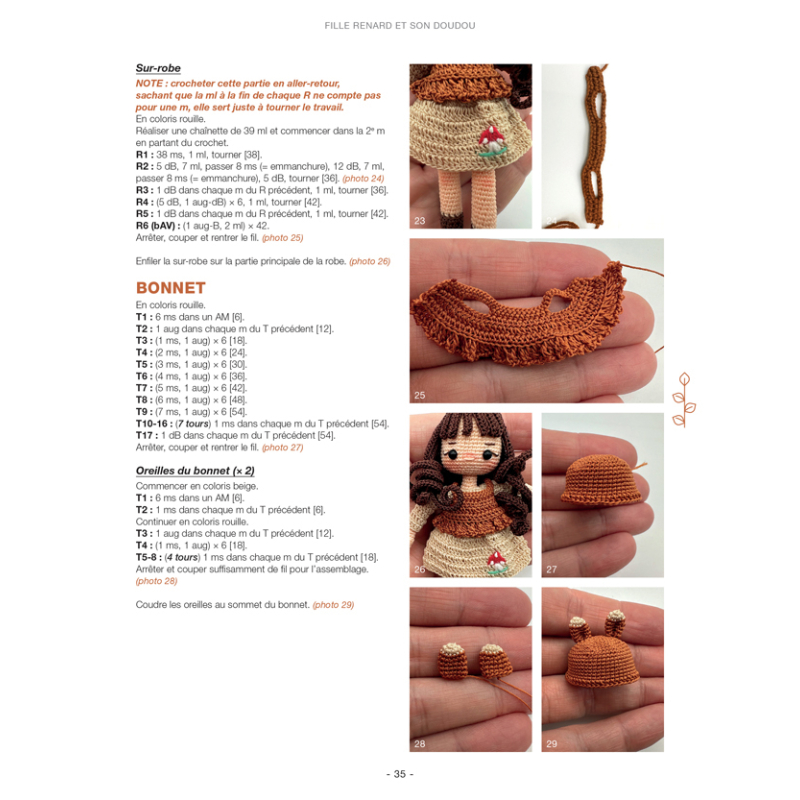 Poupées en micro-crochet Livre Crochet