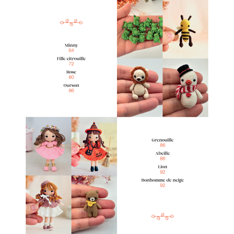 Poupées en micro-crochet Livre Crochet