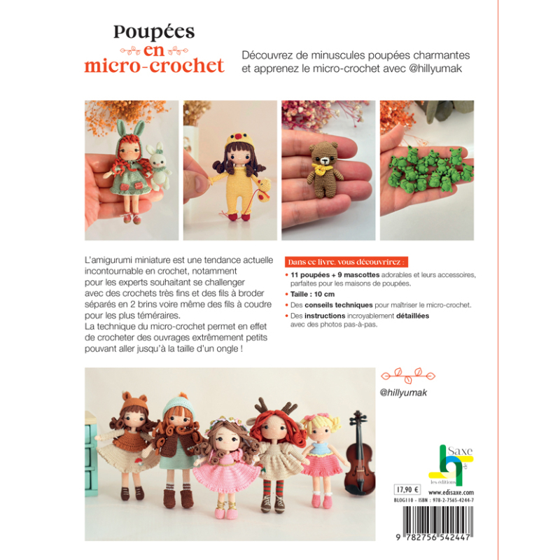 Poupées en micro-crochet Livre Crochet