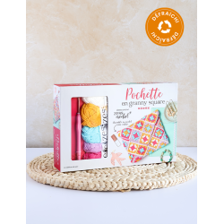 Coffret Pochette en granny square - Occasion Kit Crochet