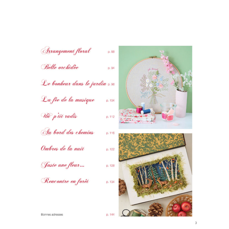 Broderies de Marie N°26 : le stumpwork Livre Broderie