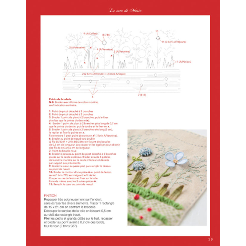 Broderies de Marie N°26 : le stumpwork Livre Broderie