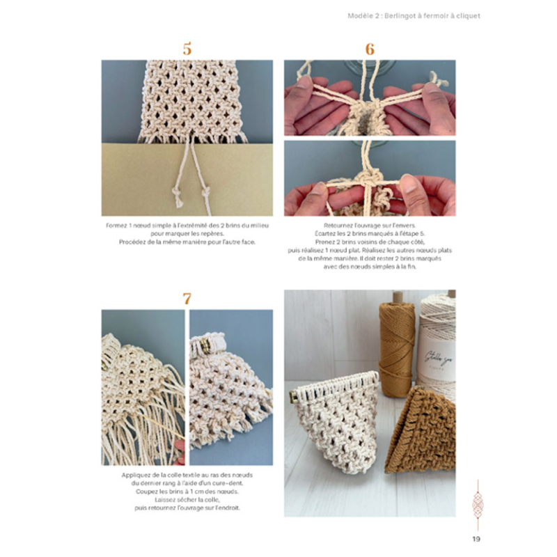 20 sacs & accessoires en macramé Livre DIY