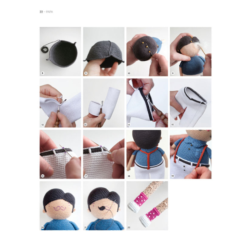 Lula & sa drôle de famille au crochet : 15 poupées uniques extravagantes Livre Crochet