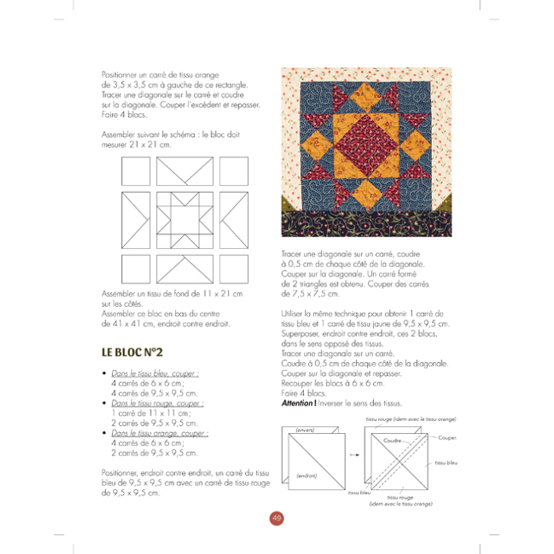 Le sens du flow en patchwork - 15 projets Livre Patchwork