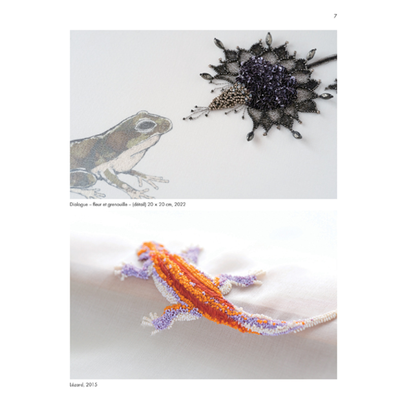 Broderie d'art en perles et paillettes Livre Broderie