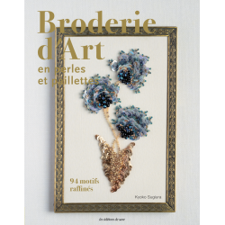 Broderie d'art en perles et paillettes Livre Broderie