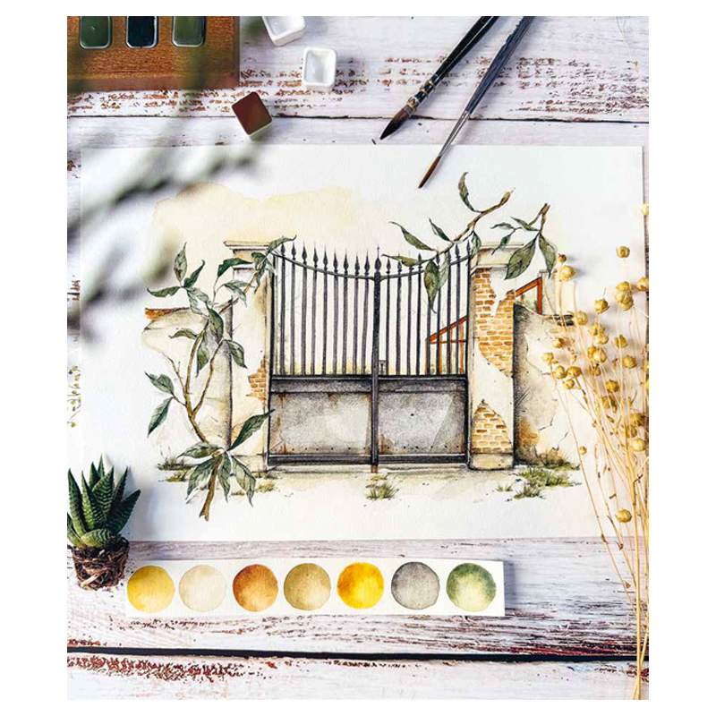 Lieux insolites à l'aquarelle Livre Beaux-arts