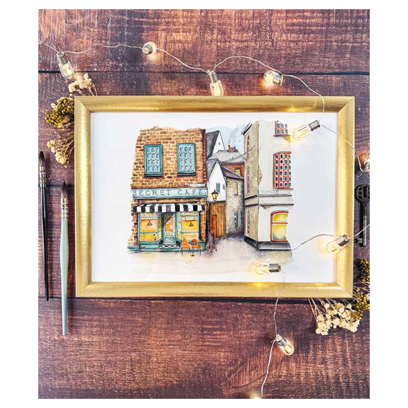 Lieux insolites à l'aquarelle Livre Beaux-arts