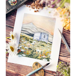 Lieux insolites à l'aquarelle Livre Beaux-arts