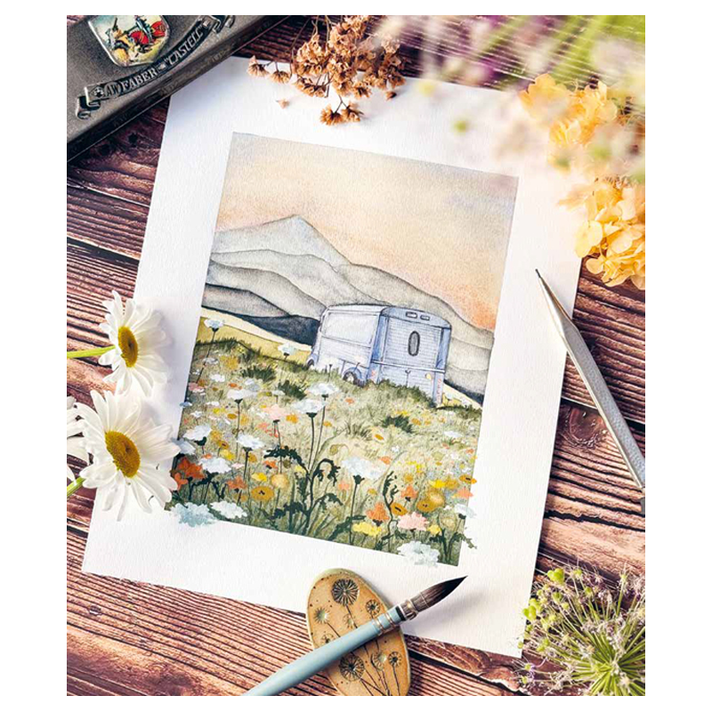 Lieux insolites à l'aquarelle Livre Beaux-arts