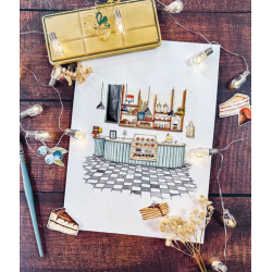 Lieux insolites à l'aquarelle Livre Beaux-arts