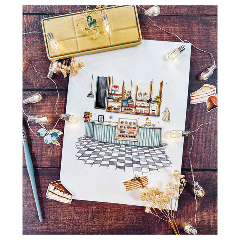 Lieux insolites à l'aquarelle Livre Beaux-arts