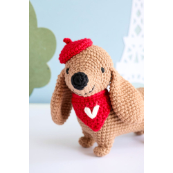 Coffret Marcel le teckel au crochet Livre Crochet