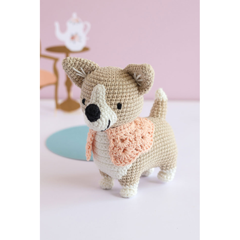 Coffret Lizzie le corgi au crochet Livre Crochet