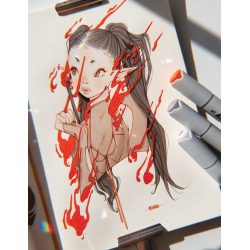 Dessiner des personnages aux marqueurs alcool Livre Beaux-arts