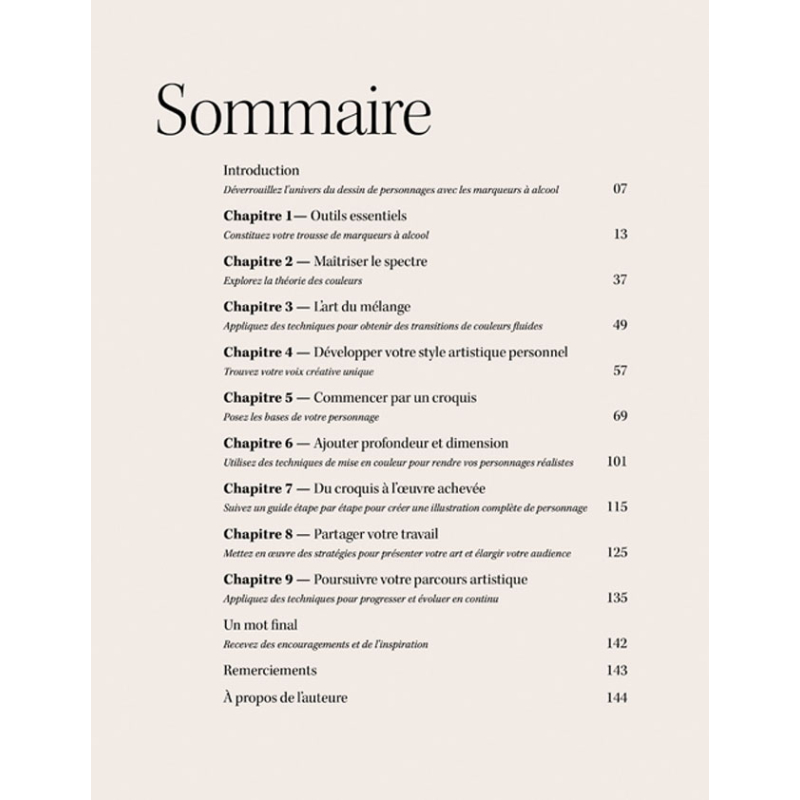 Dessiner des personnages aux marqueurs alcool Livre Beaux-arts